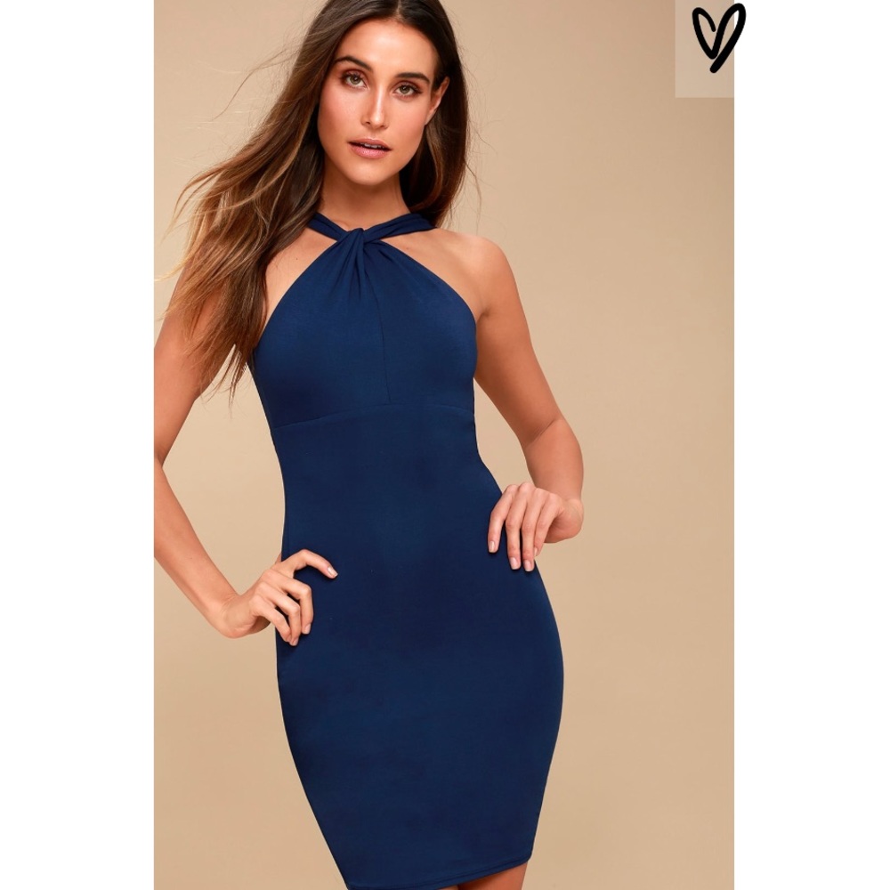 NWT Navy Blue Bodycon Dress